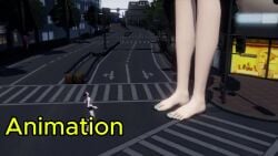 barefoot diane_(nanatsu_no_taizai) feet foot_fetish giantess gore guro mmd nanatsu_no_taizai stomp stomped stomping toes trample trampling video