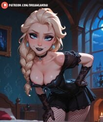 elsa (frozen) from frozen (film) by dreamlandai