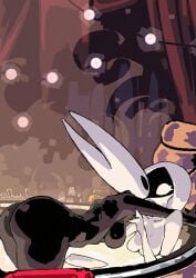 2d 2d_(artwork) anthro anthro_on_anthro bath big_ass fat_ass hollow_knight hollow_knight:_silksong hollow_knight_(franchise) hornet_(hollow_knight) hot_spring insects lace_(hollow_knight) lesbian shantysixix tagme tagme_(artist) yuri