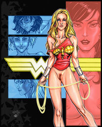 1girls 2006 cassie_sandsmark catthouse_studios color colored dc_comics female female_only smooth_skin solo superheroine tcatt teen_titans wonder_girl wonder_woman_(series) young_justice