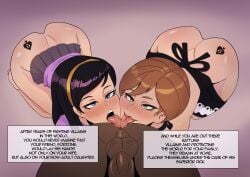 2girls anilingus anilingus_from_female apron ben-day_dots blushing cheating_wife commission cooperative_anilingus dark-skinned_male dark_skin dialogue female_rimming_male ffm_threesome frozone helen_parr heroine interracial licking_ass light-skinned_female light_skin mother_and_daughter no_panties partial_male pov pvalent qos_tattoo queen_of_spades rimjob rimming rimming_male submissive submissive_female the_incredibles threesome violet_parr
