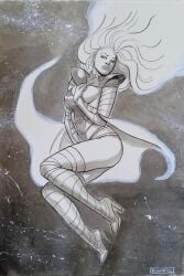 breasts elenaominetti emma_frost female female_only marvel marvel_comics nipple_slip nipples phoenix_five sideboob white_queen x-men