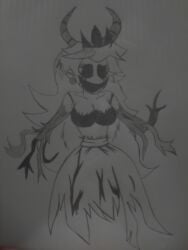 'the 1girls big_breasts bra breasts coronation_day_(creepypasta) creepypasta crown demon demon_girl earrings empty_eyes entity female female_only horns house_of_horrorbrews long_hair mario_(series) nightmare_fuel nightmare_waifu princess_peach princess_peach_(coronation_day) ripped_dress roots royalty sketch smile smiling solo super_mario_world topwear