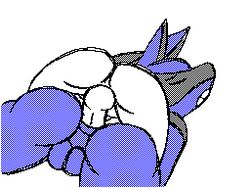 2boys anal anal_sex animated anthro ass balls butt closed_eyes flipnote gay human linepaperbitches! lucario madarao414 male male_lucario nintendo penis penis_in_ass pokemon pokemon_(species) pokephilia sex teeth video_games yaoi