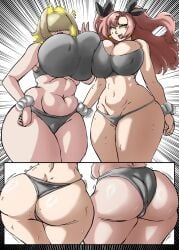 2girls ass big_ass big_breasts blonde_hair breast_press breasts bubble_butt busty charge_sol chubby chubby_female cleavage crop_top crossover dat_ass elegg_(nikke) fat_ass female female_only goddess_of_victory:_nikke hair_over_eyes huge_ass huge_breasts large_ass large_breasts nicole_demara panties pink_hair png slightly_chubby slightly_chubby_female thick_ass thick_thighs wide_hips zenless_zone_zero