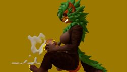 16:9 3d anthro aroused bad_source balls big_breasts breasts brown_background brown_body digital_media_(artwork) ear_piercing facial_piercing fluffy food fruit futanari genitals glowing glowing_eyes glowing_genitalia glowing_penis hi_res hyena hyenid_(species) intersex knot looking_at_viewer looking_down looking_down_at_viewer looking_pleasured lustfuldemon mammal masturbation neck_tuft nose_piercing penetration penile penile_penetration penis piercing plant pumkin pumkin_butt pumpkin pumpkin_masturbation seductive simple_background solo source_removed thick_thighs tuft widescreen