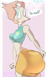 1girls ass big_ass bottom_heavy breasts bubble_butt clothing dat_ass davidsanchan fat_ass female female_only gem_(species) huge_ass large_ass pearl_(steven_universe) png solo steven_universe thick_ass thick_thighs wide_hips