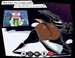 2d_animation animated anthro anus armor asriel_dreemurr ass big_butt black_armor black_eyes blush blush_lines bottomless brown_body brown_fur clothed clothing december_holiday deer deltarune dialogue duo effect effects exposed_butt fangs female frame_by_frame fur genitals gesture hand_gesture head_tuft holding_object holding_weapon horn huge_butt male mammal no_sound rear_view roaring_knight shaking_butt shieldshroud short_playtime sound sound_edit sounding spread_legs spreading superiorfox tagme tan_body tan_fur teeth text thick_thighs tuft unconvincing_armor undertale undertale_(series) v_sign video voice voice_acted vulva warning weapon white_body white_fur white_horn wide_hips