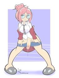 1futa 2025 commission commissioner_upload emma_(x-venture) fernal-red fernal-scarlet fondly_aloe futa_focus futa_only futanari glasses mob_face penis pink_hair precum precum_drip precum_string pulling_down_pants shirt shorts slippers tagme terran_defenders tie tied_hair white_shirt x-venture