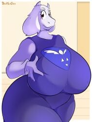 1girls alternate_version_available animal_ears anthro big_breasts black_eyes breasts davidsanchan dress female female_only hand_on_breast horns huge_breasts large_breasts looking_at_viewer mature mature_female mature_woman milf mother plump purple_dress solo solo_female thick_thighs thighs toriel undertale voluptuous voluptuous_female white_body white_skin