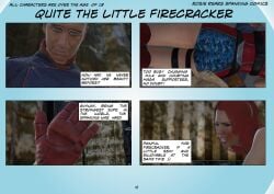 bare_bottom enf firecracker_(the_boys) homelander otk over_the_knee_spanking spanking superhero_costume superheroine the_boys the_boys_(comic)