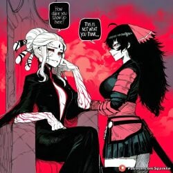 1futa 1girl 1girls ai_assisted ai_generated anime anime_style balls big_ass big_breasts black_cum boobs breasts caption clitoris cock comic comic_page curvaceous curvaceous_body curvaceous_female curvaceous_figure dark_penis dialogue dickgirl female female_focus fit_female futa futa_on_female futa_only futa_sans_pussy futa_with_female futanari futanari_only girl girly glowing_penis hentai high_resolution highres horny hourglass_figure huge_ass huge_balls huge_boobs huge_breasts huge_butt huge_cock huge_penis huge_testicles huge_thighs manga manga_page medium_ass medium_breasts medium_penis muscular patreon penis pussy raven_branwen rwby salem_(rwby) self_upload sexy shiny sparklie speech_bubble stable_diffusion story tagme text text_bubble uncensored vagina voluptuous voluptuous_female waifu waifu_diffusion worship