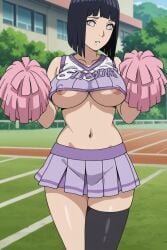 ai_generated big_breasts breasts breasts_out cosplay hinata_hyuuga hot naruto_(series) nipples roleplay sexy slutty_female