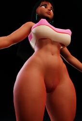 1girls back_view big_ass big_butt black_hair chel chel_(the_road_to_el_dorado) curvy curvy_figure dark-skinned_female dark_skin dreamworks dreamworks_animation elevenendless endlessillusion solo_female the_road_to_el_dorado tribal