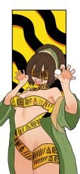 blindfold caution_tape cum keep_out ptitefrite ribbon_bondage tape_bondage toph_bei_fong