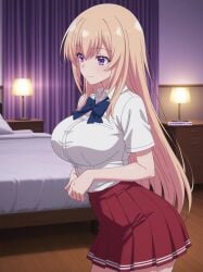 boobs classroom_of_the_elite cute cute_face excited ichinose_honami_(cote) pov seductive sex skirt student uniform uniform_top waifu