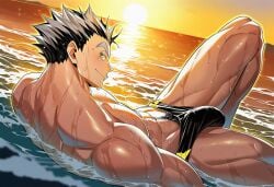 ai_generated beach bokuto_koutarou cheating gyaru-oh haikyuu!! netorare ntr pov_female