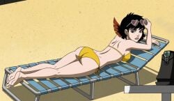 ai_generated ass ass_focus back back_view backshots barefoot beach big_ass big_butt bikini bikini_bottom bikini_top brown_hair butt butt_focus enjoying fat_ass fat_butt feet foot_fetish janet_van_dyne lying lying_down marvel marvel_comics medium_boobs medium_breasts medium_tits nice_ass sand short_hair soles solo_female summer taking_a_break the_avengers:_earth's_mightiest_heroes thick thick_ass thick_legs thick_thighs vacation wasp_(earth's_mightiest_heroes) wasp_(marvel) yellow_clothes yellow_clothing