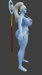 1girls 3d 3d_(artwork) alien alien_girl alternate_body_type big_ass big_breasts big_butt blue_body blue_skin completely_nude completely_nude_female curvy_figure dragon_ball dragon_ball_super elevenendless endlessillusion nude nude_female purple_eyes shonen_jump staff vados voluptuous white_hair