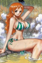 bikini manga_style nami nami_(one_piece) one_piece