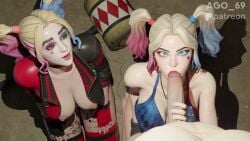 big_breasts big_penis blowjob deepthroat fortnite harley_quinn tagme video