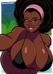 1girls 2026 2d 2d_(artwork) 2d_artwork artist_name ass atomickingboo big_ass big_breasts bikini breast_focus breasts breasts_focus brunette brunette-haired_female brunette_female brunette_hair dark-skinned_female dark_skin digital_media_(artwork) female female_only freckled_face freckles freckles_on_breasts freckles_on_chest freckles_on_face freckles_on_shoulders glasses hairband lips lipstick micro_bikini misty_cocoa mostly_nude mostly_nude_female nude nude_female oc original original_character pink_lips pink_lipstick pov pov_selfie selfie shiny shiny_breasts shiny_skin solo taking_picture taking_selfie the_besties_(atomickingboo) thick_thighs thighs