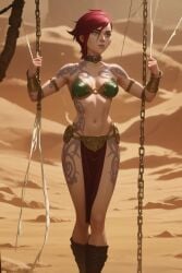ai_generated arcane arcane_vi bikini league_of_legends slave slave_leia_(cosplay) vi_(league_of_legends)
