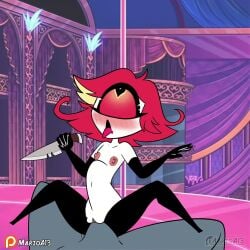 1girls 2d_animation animated bloated cyclops cyclops_girl female hazbin_hotel knife loop marioa13 niffty no_sound penis red_hair riding_penis short_hair small_breasts smaller_female socks stomach_bulge tagme video white_body