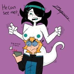 1boy 1girls exhibitionism female ghost ghost_girl male/female nude_female oc rita rita_the_ghost_girl zleepinezz