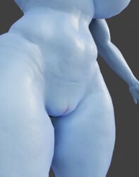 1girls 3d 3d_(artwork) alien alien_girl alternate_body_type big_ass big_breasts big_butt blue_body blue_skin completely_nude completely_nude_female curvy_figure dragon_ball dragon_ball_super elevenendless endlessillusion nude nude_female purple_eyes shonen_jump staff vados voluptuous white_hair