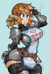 1girl 1girls armor armored_female ass big_ass big_breasts breasts breath_of_the_wild female female_focus female_only genderswap large_ass large_breasts light-skinned_female light_skin link nintendo rule_63 saiykik tagme the_legend_of_zelda thick_thighs thighs voluptuous voluptuous_female wide_hips wide_thighs