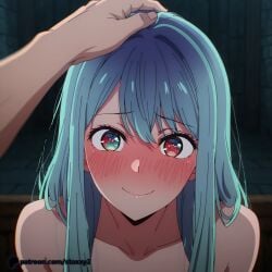 1girl ai ai_generated anime anime_character asian asian_female asian_girl asian_woman blue_eyes blue_hair breasts busty cleavage collarbon curvaceous curvy curvy_body curvy_figure curvy_hips female female_focus female_only hair_between_eyes hourglass_figure japanese japanese_female japanese_girl japanese_woman kurokawa_akane large_breasts long_hair looking_at_viewer midriff narrow_waist navel oshi_no_ko parted_bangs patreon portrait school_girl shoulders slender_waist slim_waist smile solo split-color_hair staxxy staxxy2 tank_top teen_girl thigh_gap thighs two_tone_hair upper_body white_tank_top wide_hips