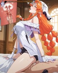 1boy 1girl 1girls adult adult_female ahe_gao ahegao ahegao_face ai_generated bangs bare_shoulders big_breasts boobs braid breasts bust busty busty_female busty_girl clothing_cutout cock cowgirl_position creampie cross_section cum cum_drip cum_in_pussy cum_inside cumdrip cumshot dick dress drip dripping dripping_cum earrings ejaculating_cum ejaculation female fingerless_gloves girl girl_on_top gloves hair_ornament halterneck internal internal_cumshot jewelry kuro_games large_breasts long_hair machine_muse male mature mature_body mature_female open_mouth orange_hair orgasm orgasm_face penis purple_eyes pussy pussy_juice riding riding_cock riding_penis rolling_eyes semen sexy sexy_body shirt shorts side_braid sigrika_(wuthering_waves) solo_focus sperm tits tongue_out twin_braids two-tone_dress uncensored vagina vaginal vaginal_insertion vaginal_penetration vaginal_sex very_long_hair watermark wet_pussy white_dress white_headwear womb wuthering_waves x-ray