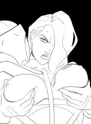 groping_breasts metal_gear_rising:_revengeance mistral_(metal_gear_rising) thesquiddycipher