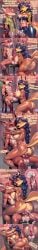 1boy 1girls abs ai_generated balls bare_arms bare_breasts bare_legs bare_shoulders bare_thighs big_balls big_breasts big_penis blush carmelita_fox cocky69 color comic_strip cum cum_in_pussy cum_inside cumming cumming_while_penetrating english_text female hi_res huge_cock large_breasts looking_at_another male male/female massive_penis muscles muscular muscular_male nick_wilde nipples nude nude_female nude_male pussy sly_cooper_(series) smug smug_face text thick_thighs zootopia
