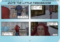 bare_bottom enf firecracker_(the_boys) homelander otk over_the_knee_spanking spanking superhero_costume superheroine the_boys the_boys_(comic)