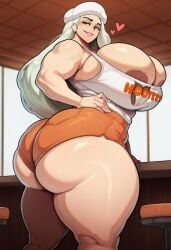 ai_generated big_ass big_breasts gvukub hooters_uniform huge_ass huge_breasts melony_(pokemon) nintendo pokemon thick_thighs