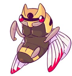 female insect lamm ninjask nintendo no_humans pokemon pokephilia pussy tagme video_games