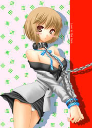 artist_request bondage chains clothing collar devil_survivor_2 female large_breasts nitta_io panties source_request