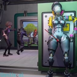 fortnite fortnite:_battle_royale gentlecat masturbation rebel_(fortnite) robot robot_girl robot_humanoid