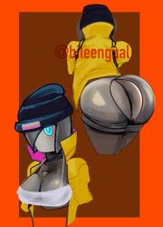 ass fortnite fortnite:_battle_royale rebel_(fortnite) robot robot_girl robot_humanoid