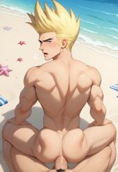 abs ai_generated balls bara biceps big_balls big_penis gay ilovementits johnny_test johnny_test_(series) lion male male_only muscular muscular_male nipples pecs penis sweat sweaty thighs yaoi