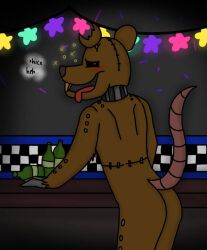 1boy animatronic animatronic_male anthro anthro_male anthro_only ass ass_focus back_view beer beer_bottle buckteeth butt_crack butt_focus drunk fazbear_fanverse five_nights_at_candy&#039;s five_nights_at_freddy&#039;s fnaf furry furry_male furry_only intoxicated male_only monsterratfnac3 rat rat_(fnac) rear_view robot safe safe_for_work seams solo solo_male spikes_on_shoulders stitches tail_lift withered withering