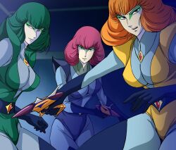 3girls assassin_a assassin_b assassin_c t35endou ufo_robo_grendizer villainess