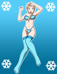 disney elsa_(frozen) female female_only frozen_(film) human lingerie pervyangel solo