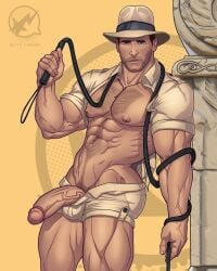 big_penis blitzturner indiana_jones indiana_jones_(series) penis solo_male