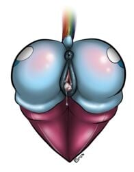 2014 anatomically_correct anus ass blue_fur cum cutie_mark equine female friendship_is_magic fur gigapon hair heart horse mammal my_little_pony pony pussy rainbow_dash_(mlp) rubber solo stockings straight_hair