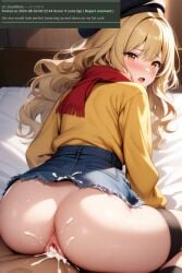 1boy 1boy1girl ai_generated cowgirl_position cum cum_in_pussy cum_inside female flan_(flanofart) flanofart rule_34_comment sex tagme