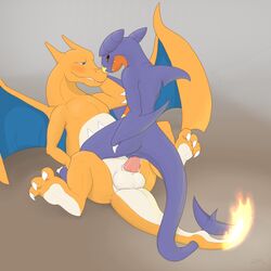 anal balls charizard couple dragon furry furry_only garchomp gay jetshark male nintendo no_humans penetration penis pokemon pokemon_(species) reptile scalie sex video_games