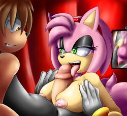 amy rose from sega by johnnythehusky